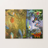 雨林の野性生物のパズル ジグソーパズル (横)