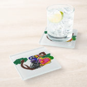 雨林トゥーカンJOY ガラスコースター (アングル)