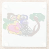 雨林トゥーカンJOY ガラスコースター (裏面)