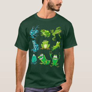 雨林水陸両生類キッズギフトアイディアかわいいカエル Tシャツ