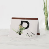 雨林装飾絵を描文Pモノグラム カード (正面)