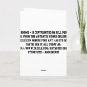 雨格言の挨拶状 カード (裏面)