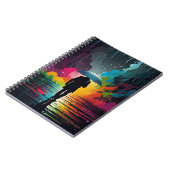 雨模様鮮やか付きノート ノートブック (左側)