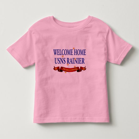雨歓迎された家USNS トドラーTシャツ (正面)
