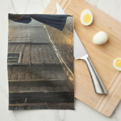 雨歩く キッチンタオル (四つ折り)