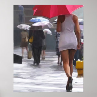 雨歩く ポスター