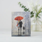 雨歩く ポストカード (スタンド正面)
