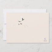 雨死別の歩行はメッセージカード感謝していしています ノートカード (裏面)