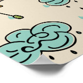 雨水と傘 ポスター (角)