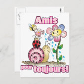 雨水を注ぐ ポストカード (正面/裏面)