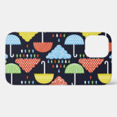 雨水滴シームレスパターン Case-Mate iPhoneケース (裏面 (横))