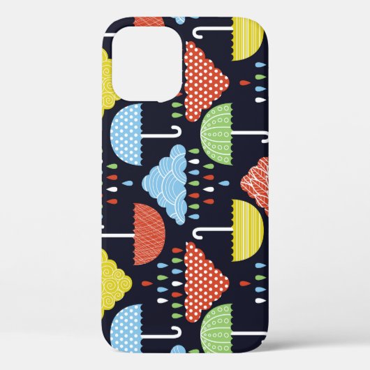雨水滴シームレスパターン Case-Mate iPhoneケース (裏面)