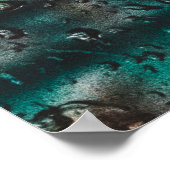 雨水滴下窓自然 ポスター (角)