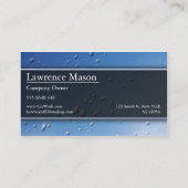 雨水飛沫の写真 – 名刺 (裏面)