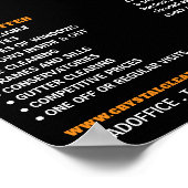 雨水、窓クリーナー、清掃サービス ポスター (角)