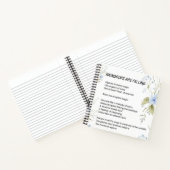 雨滴が詩を作っている ノートブック (内部)