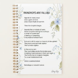 雨滴が詩を作っている プランナー手帳