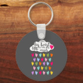 雨滴とクラウドカラフル先生ギフト キーホルダー (正面)