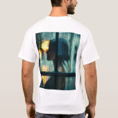 雨滴と夢想：窓の後ろの夢 Tシャツ (裏面)