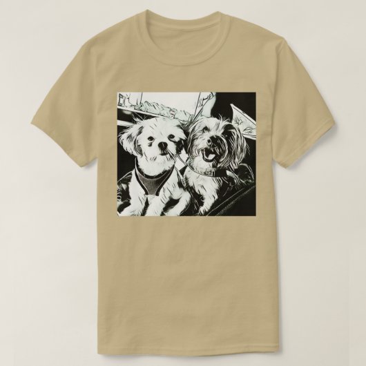 雨滴と雲 Tシャツ (デザイン正面)