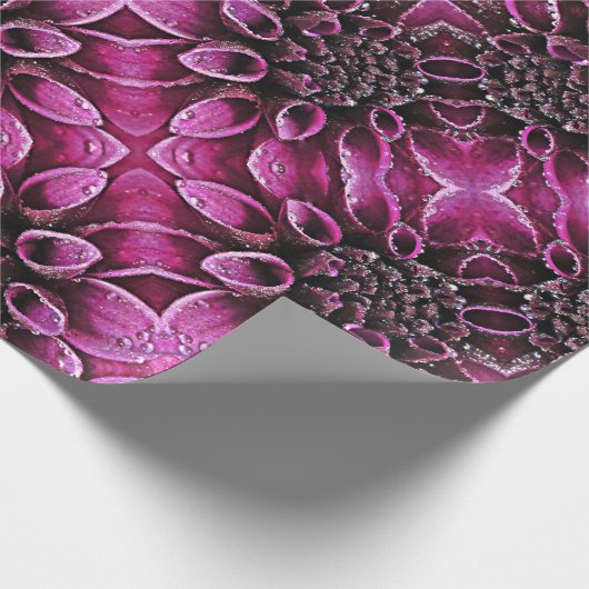 雨滴のダリア ラッピングペーパー (角)