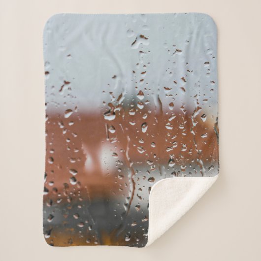 雨滴の入ったガラス シェルパブランケット (正面)