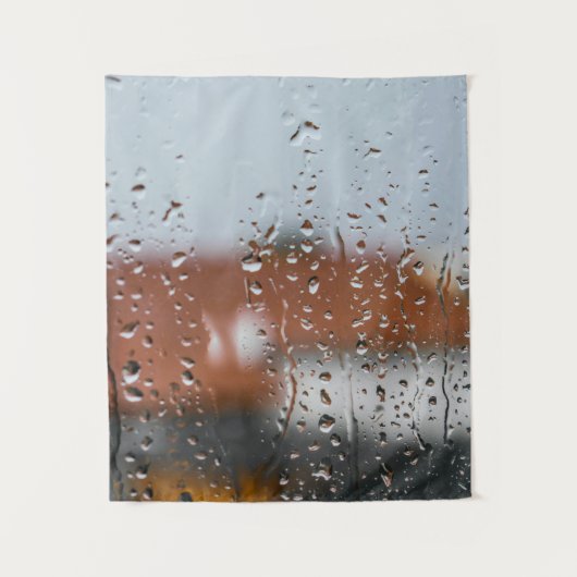 雨滴の入ったガラス タペストリー (正面)