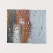 雨滴の入ったガラス タペストリー (正面(横))