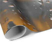 雨滴の入ったガラス ラッピングペーパー (ロールコーナー)