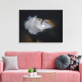 雨滴の白い羽 キャンバスプリント (インサイチュ (リビング))