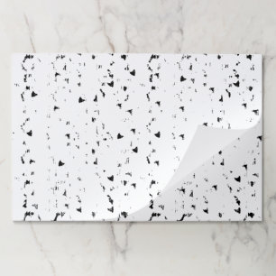 雨滴の黒と白の写真 ペーパーパッド