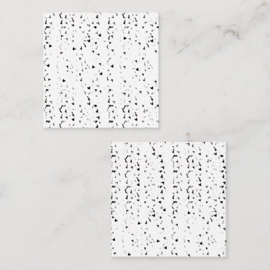 雨滴の黒と白の写真 予約カード (正面/裏面)