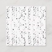 雨滴の黒と白の写真 予約カード (正面)