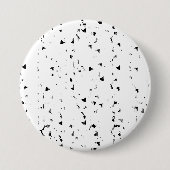 雨滴の黒と白の写真 缶バッジ (正面)