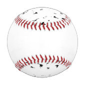 雨滴の黒と白の写真 野球ボール (裏面)