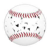 雨滴の黒と白の写真 野球ボール (正面)