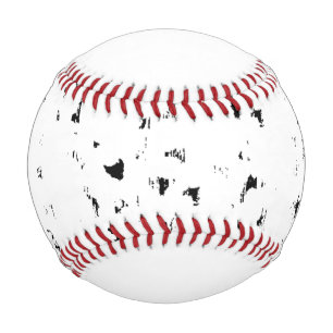 雨滴の黒と白の写真 野球ボール