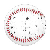 雨滴の黒と白の写真 野球ボール (正面左)