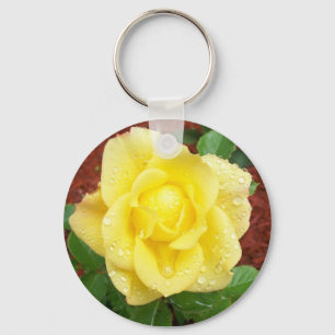 雨滴ばら色のKeychain キーホルダー