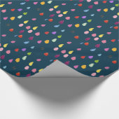 雨滴アートコラージュかわいいコラージュぼほ ラッピングペーパー (角)