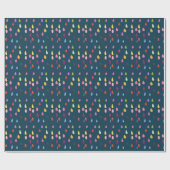 雨滴アートコラージュかわいいコラージュぼほ ラッピングペーパー (フラット)