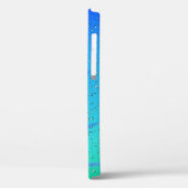 雨滴オングリーン&ブルー抽象芸術 Case-Mate iPhoneケース (裏面 / 左)