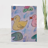 雨滴オンダクリング誕生日カード カード (裏面)