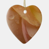 雨滴オンバラ花びら淡い色のピンクフローラ セラミックオーナメント (右)