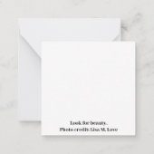 雨滴オンバラ ノートカード (裏面)