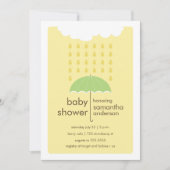 雨滴ベビーシャワー招待状-男女兼用 招待状 (正面)