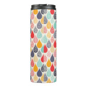 雨滴ポップ・アートのアートドットパターン タンブラー (裏面)