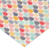 雨滴ポップ・アートのアートドットパターン テーブルクロス (アングル)