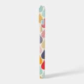 雨滴ポップ・アートのアートドットパターン iPhone 15ケース (左側面)