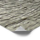 雨滴リップル抽象芸術自然撮影 ポスター (角)